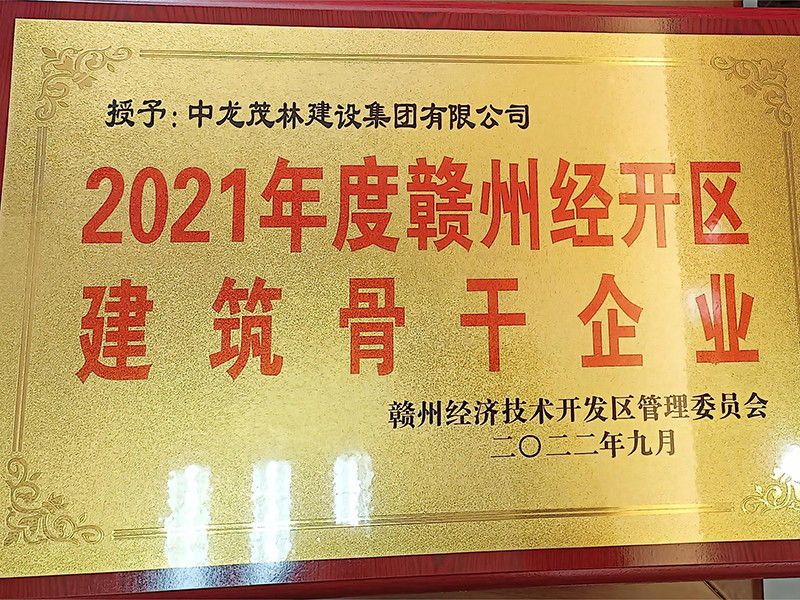 2021年贛州經開區建筑骨干企業